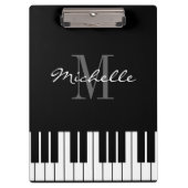 ピアノはピアニストの先生のためのモノグラムのクリップボードを調整します クリップボード (正面)