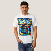 ピアノは五時を待つ Tシャツ (正面フル)
