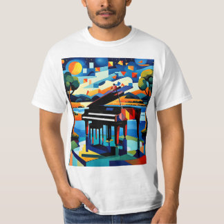 ピアノは五時を待つ Tシャツ