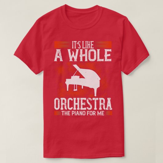ピアノは全てのオーケストラに似ている Tシャツ (デザイン正面)