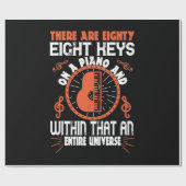 ピアノは八十八鍵ある ラッピングペーパー (フラット)