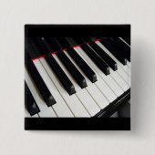 ピアノは写真を調整します 缶バッジ (正面)