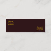 ピアノは名刺を調整します スキニー名刺 (裏面)