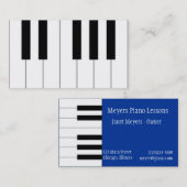 ピアノは名刺を調整します 名刺 (正面/裏面)