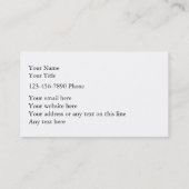 ピアノは名刺を調整します 名刺 (裏面)