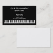 ピアノは名刺を調整します 名刺 (正面/裏面)