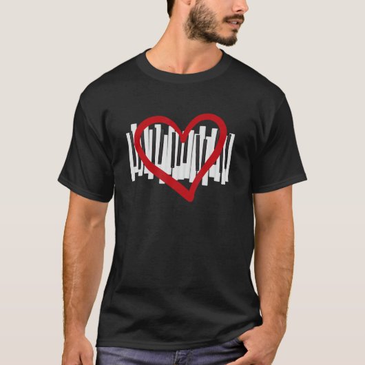ピアノは愛 Tシャツ (正面)