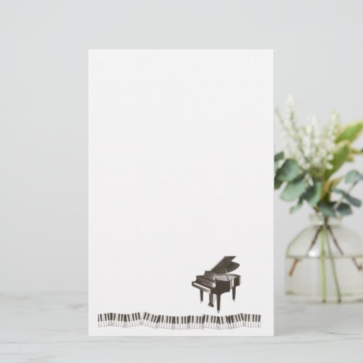 ピアノは文房具に注意します 便箋 (スタンド正面)
