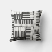 ピアノは白黒枕を調整します クッション (裏面)