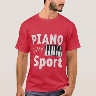 ピアノは私のスポーツだ友達 Tシャツ