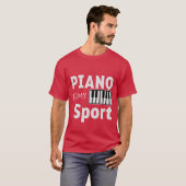 ピアノは私のスポーツだ友達 Tシャツ (正面フル)