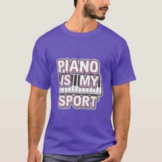 ピアノは私のスポーツの友達 Tシャツ