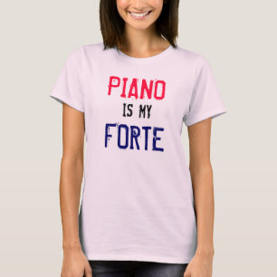 ピアノは私の長所です Tシャツ