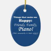 ピアノは私を幸せにする セラミックオーナメント (正面)