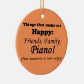 ピアノは私を幸せにする セラミックオーナメント (右)