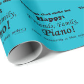 ピアノは私を幸せにする ラッピングペーパー (ロールコーナー)