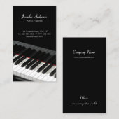 ピアノは音楽業界カードを調整します 名刺 (正面/裏面)