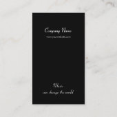 ピアノは音楽業界カードを調整します 名刺 (裏面)