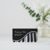 ピアノは音楽業界カード~の青を調整します 名刺 (スタンド正面)