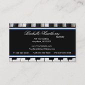 ピアノは音楽業界カード~の青を調整します 名刺 (裏面)