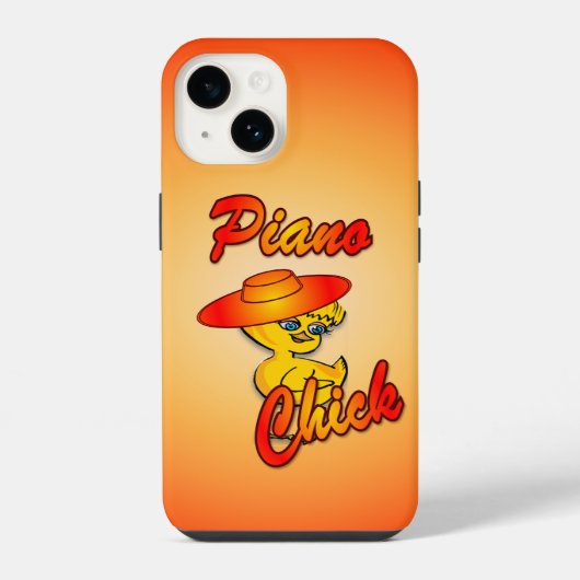 ピアノひよこ #5 iPhoneケース (裏面)