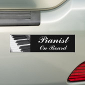 ピアノまたは器官のキーボードのキー バンパーステッカー (車上)