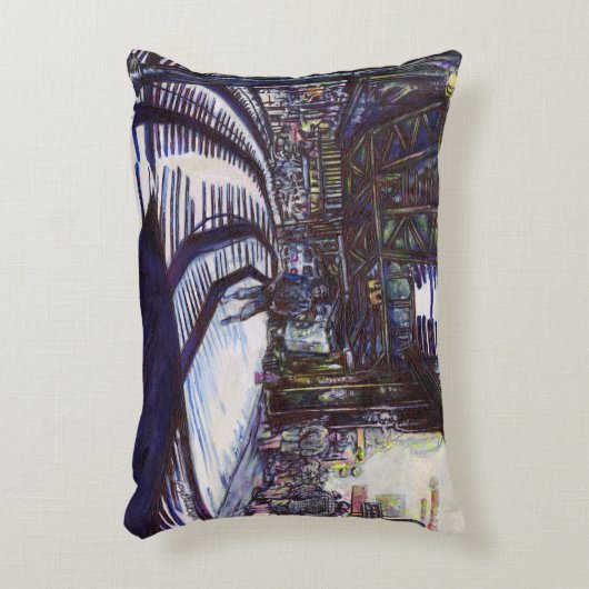 ピアノを叩く アクセントクッション (正面(垂直))