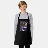 ピアノを叩く エプロン (着用した状態)