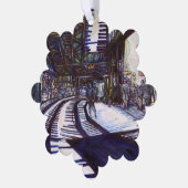 ピアノを叩く オーナメントカード (左)