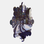 ピアノを叩く オーナメントカード (右)