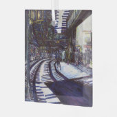 ピアノを叩く ガラスオーナメント (正面左)