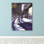 ピアノを叩く キャンバスプリント (インサイチュ (ウッドフロア))