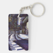 ピアノを叩く キーホルダー (裏面)