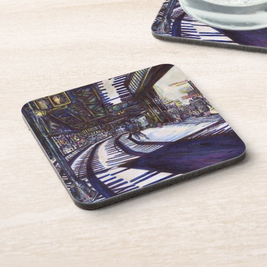 ピアノを叩く コースター (左側)