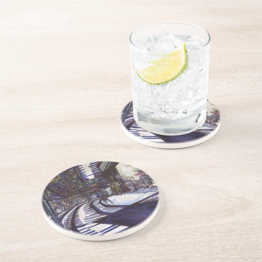 ピアノを叩く コースター (側面)