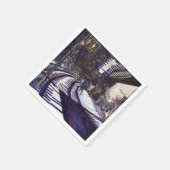 ピアノを叩く スタンダードカクテルナプキン (角)