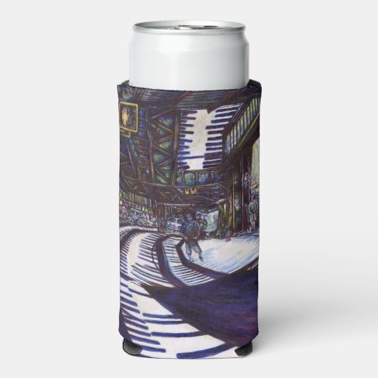 ピアノを叩く スリム缶クーラー (Seltzer正面)