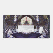 ピアノを叩く デスクマット (キーボード&マウス)