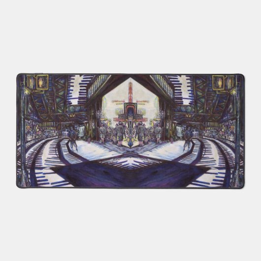 ピアノを叩く デスクマット (正面)