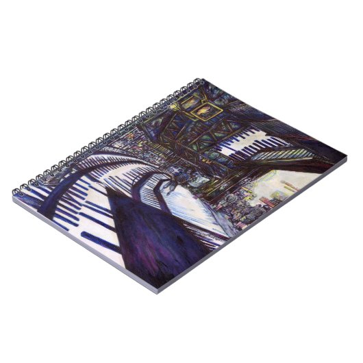 ピアノを叩く ノートブック (左側)