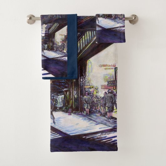 ピアノを叩く バスタオルセット (インサイチュ)