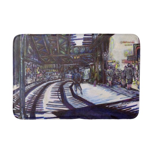 ピアノを叩く バスマット (正面)