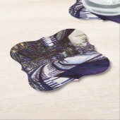 ピアノを叩く ペーパーコースター (アングル)