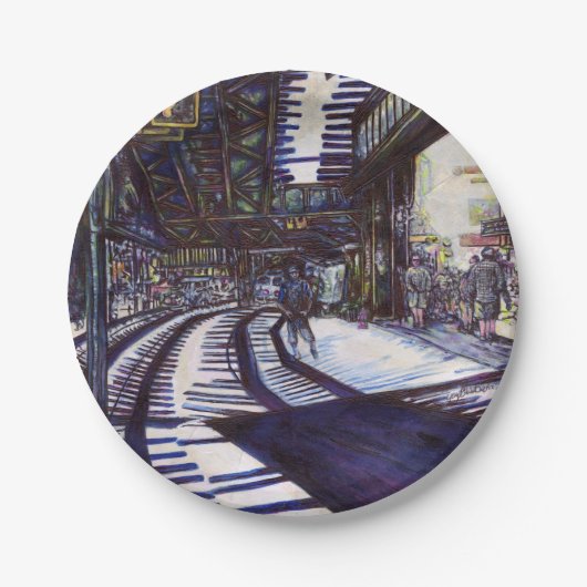 ピアノを叩く ペーパープレート (正面)