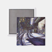 ピアノを叩く マグネット (正面/裏面)