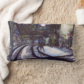 ピアノを叩く ランバークッション (ブランケット)