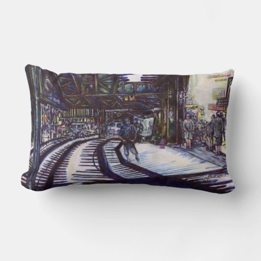 ピアノを叩く ランバークッション (正面)