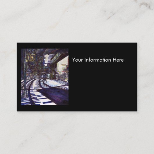 ピアノを叩く 名刺 (正面)