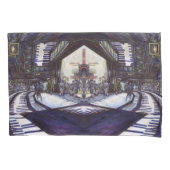 ピアノを叩く 枕カバー (正面)