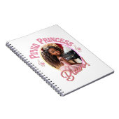 ピアノを弾くのが好きな女の子のプレゼント ノートブック (右側)